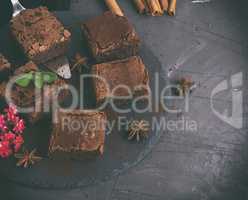 pieces of chocolate brownie