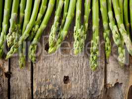 Fresh organic gree asparagus