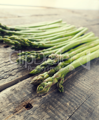 Fresh organic gree asparagus