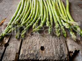 Fresh organic gree asparagus