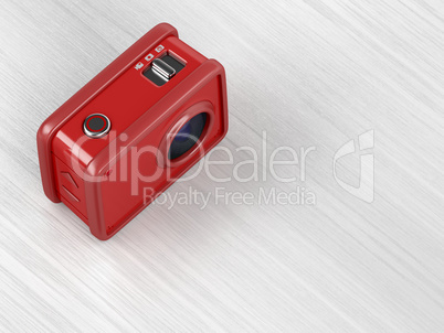 Red action camera