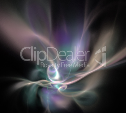 image of one Digital Fractal on Black Color image of one Digital Fractal on Black Color