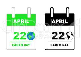 Earth day calendar