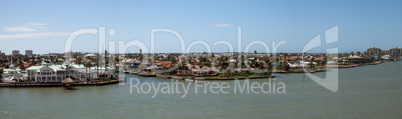 Panoramic view headed onto Marco Island, Florida