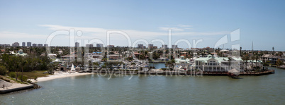 Panoramic view headed onto Marco Island, Florida