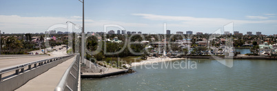 Panoramic view headed onto Marco Island, Florida