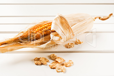 Cob with cornflakes