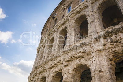 Detail of the ancient Theatre of Marcellus in Rome