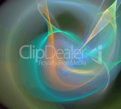 image of one Digital Fractal on Black Color image of one Digital Fractal on Black Color