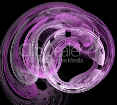 image of one Digital Fractal on Black Color image of one Digital Fractal on Black Color