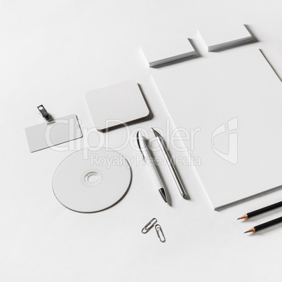 Blank corporate stationery