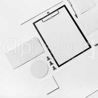 Blank stationery template