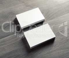 White business cards