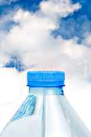 Water bottle with sky