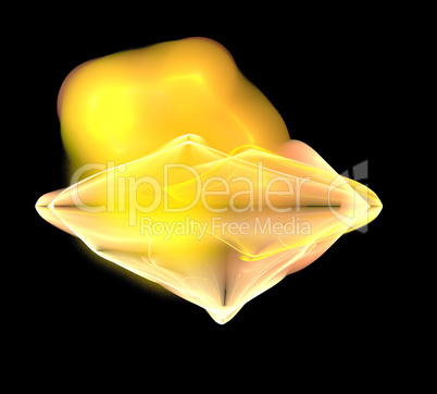 image of one Digital Fractal on Black Color image of one Digital Fractal on Black Color