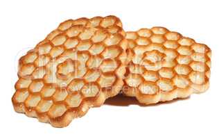 Honey biscuits in the form of honeycombs