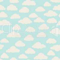 Cloud pattern. Cloudy sky seamless backround