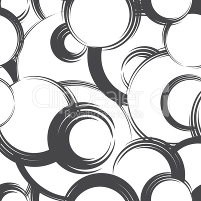 Abstract geometric seamless pattern. Bubble ornamental background