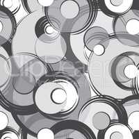Bubble ornamental background. Circle seamless pattern