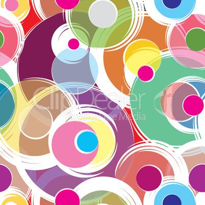 Bubble ornamental background. Circle seamless pattern