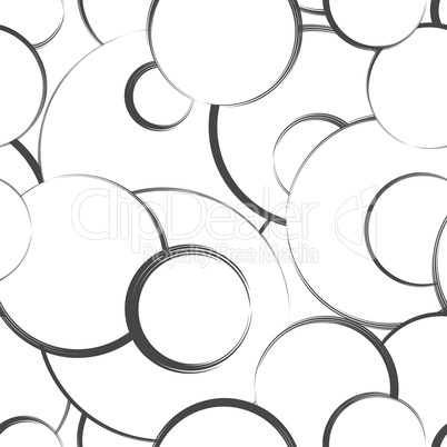 Abstract geometric seamless pattern. Bubble background