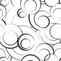 Abstract geometric seamless pattern. Bubble background