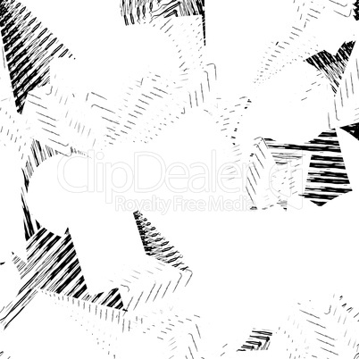 Abstract seamless pattern.  Line ornamental doodle geometric bac