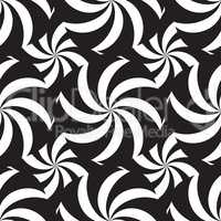 Abstract flow line pattern. Swirl seamless ornament