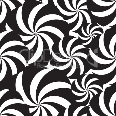 Abstract flow line pattern. Swirl seamless ornament
