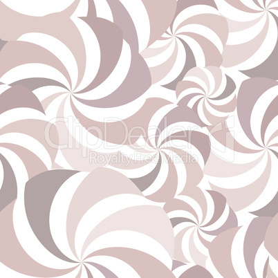 Abstract floral geometric pattern. Swirl seamless ornament