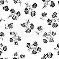 Floral seamless pattern. Flower background. Engraved texture