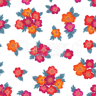 Floral seamless pattern. Flower background. Garden ornament