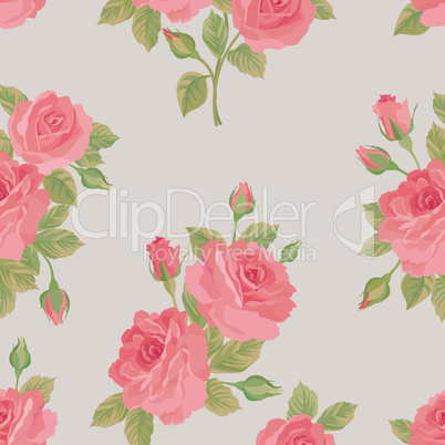 Floral seamless pattern. Flower background. Garden ornament