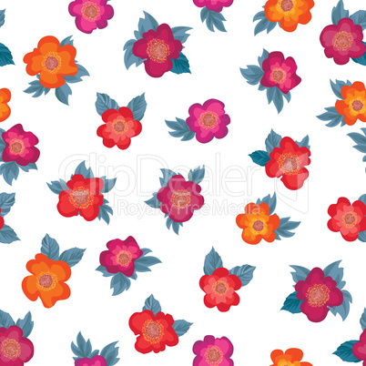 Floral seamless pattern. Flower background. Garden ornament
