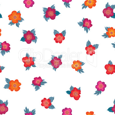 Floral seamless pattern. Flower background. Garden ornament