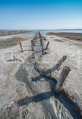 Drying Lake near Odessa, Ukraine