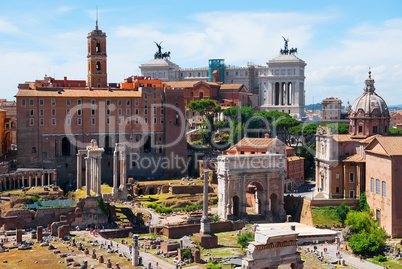 Ancient ruins Roman Forum