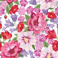 Floral seamless pattern. Flower background. Flourish garden decor