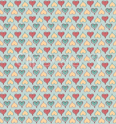 Love heart background. Romantic holiday seamless pattern
