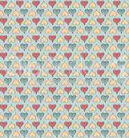 Love heart background. Romantic holiday seamless pattern