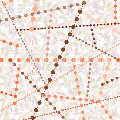 Abstract grunge geometric line textured background with circles