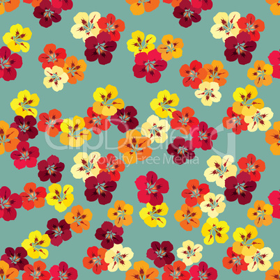 Floral seamless pattern. Flower background. Flourish garden decor