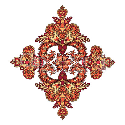 Arabic flower ornament. Floral background. Abstact pattern.