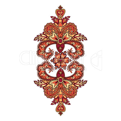 Arabic flower ornament. Floral background. Abstact pattern.