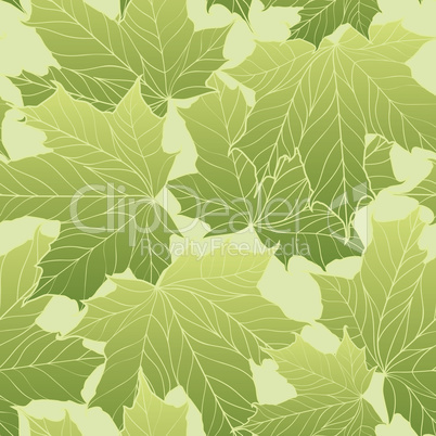 Floral seamless pattern. Leaves background. Nature wallpaper