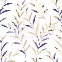 Floral seamless pattern. Leaves background. Nature ornament