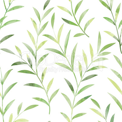 Floral seamless pattern. Leaves background. Nature ornament