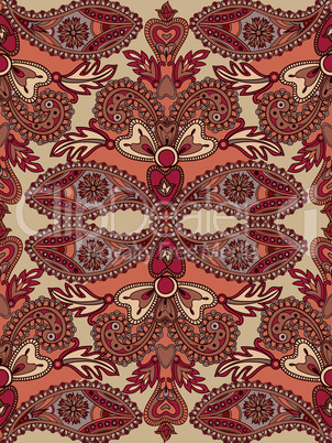 Floral seamless background. Oriental ornament. Flower pattern.