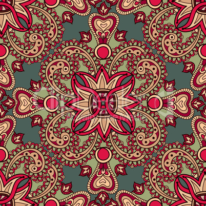 Floral seamless background. Oriental ornament. Flower pattern.