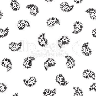 Abstract geometric pattern. Floral leaf oriental ethnic backgrou